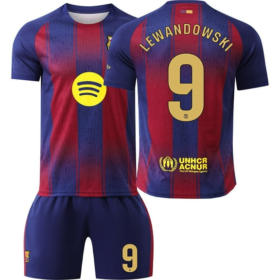 Kids Soccer Jersey For Boys Football Uniforms LE_WANDOWSKI1 Fan Shirt Short Youths Uniforms Girls Outfit