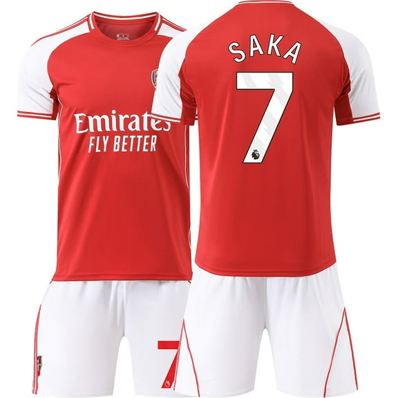 Kids Soccer Jersey For Boys Football Uniforms SAKA_1 Fan Shirt Short Youths Uniforms Girls Outfit