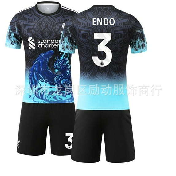 Kids Soccer Jersey NEW Boys Football Uniforms For EN_EO Fan Shirt Short Youths Girls Outfit Sets Size 3-5y