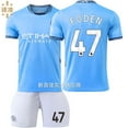 thumbnail image 1 of Kids Soccer Jersey NEW Boys Football Uniforms For FOD_EN Fan Shirt Short Youths Girls Outfit Sets Size 6-7y, 1 of 2