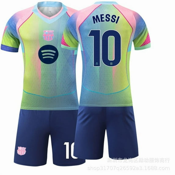 Kids Soccer Jersey NEW Boys Football Uniforms For - Fan Shirt Short Youths Girls Outfit Sets Size 6-7y