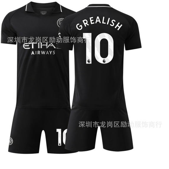 Kids Soccer Jersey NEW Boys Football Uniforms For GREALISH Fan Shirt Short Youths Girls Outfit Sets Size 6-7y