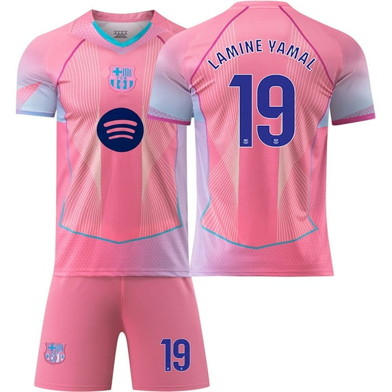 Kids Soccer Jersey NEW Boys Football Uniforms For LAM_INE YAMAL Fan Shirt Short Youths Girls Outfit Sets Size 12-13y