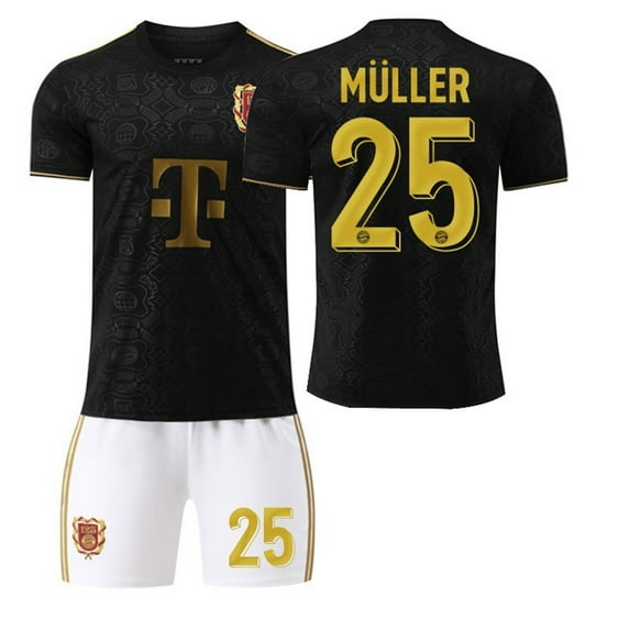 Kids Soccer Jersey NEW Boys Football Uniforms For MU_LLER Fan Shirt Short Youths Girls Outfit Sets Size 13-14y