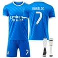 thumbnail image 1 of Kids Soccer Jersey NEW Boys Football Uniforms For RO_NALDO Fan Shirt Short Youths Girls Outfit Sets Size 13-14y, 1 of 2
