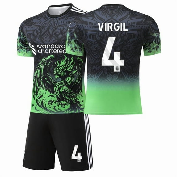Kids Soccer Jersey NEW Boys Football Uniforms For VIR_GIL Fan Shirt Short Youths Girls Outfit Sets Size 12-13y