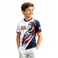 thumbnail image 1 of Kids Soccer for Boys Girls England Football Training Shirt Uniform Sport Casual T Shirt for England Soccer Fans 3-16 Years, 1 of 4