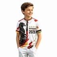 thumbnail image 1 of Kids Soccer for Boys Girls Germany Football Training Shirt Uniform Sport Casual T Shirt for Germany Soccer Fans 3-16Y, 1 of 3