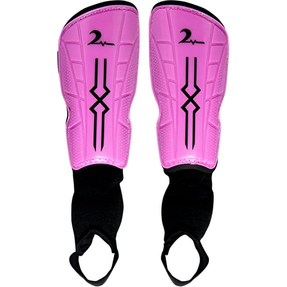 Kids Soccer Shin Guards with Adjustable Straps. Ages 4-7 Pink