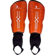 Kids Soccer Shin Guards with Adjustable Straps. Ages 4-7. Red