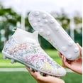 thumbnail image 1 of Kids Soccer Shoes Boys Girls Football Trainning Shoes Youth Firm Ground Athletic Turf Shoes Outdoor Professional Soccer Shoes Sneakers, 1 of 14