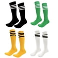 thumbnail image 1 of Kids Soccer Socks 4 Pack Boys Girls Cotton Team Socks Teens Children Soccer Socks, 1 of 8
