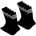 thumbnail image 1 of Kids Soccer Socks 4 Pack Boys Girls Cotton Team Socks Teens Children Soccer Socks, 1 of 7