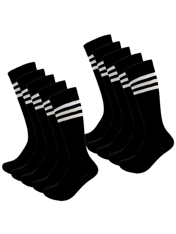 Kids Soccer Socks 4 Pack Boys Girls Cotton Team Socks Teens Children Soccer Socks