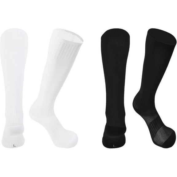 Kids Soccer Socks Baseball Socks with Cushioned Sole Knee High Socks for Youth Boys Girls