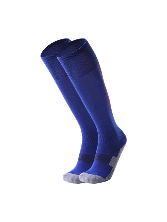 Kids Soccer Socks Over Knee Non Slip Athletic Tube Socks Breathable Polyester Youth Long Football Socks