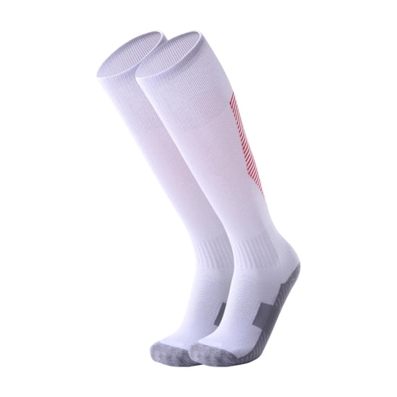 Kids Soccer Socks Over Knee Non Slip Athletic Tube Socks Breathable Polyester Youth Long Football Socks