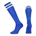 thumbnail image 1 of Kids Soccer Socks Striped Knee High Tube Socks Football Uniform Sports Socks for Boys Girls 6-12 Years Old Blue, 1 of 3