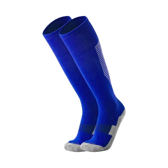 Kids Soccer Socks Striped Knee High Tube Socks Football Uniform Sports Socks for Boys Girls