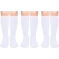 thumbnail image 1 of Kids Soccer Socks Toddler Soccer Socks Girls Boys Soccer Socks Kids Tube Socks with Stripes Toddler Knee High Socks 3 Pairs 2, 1 of 5