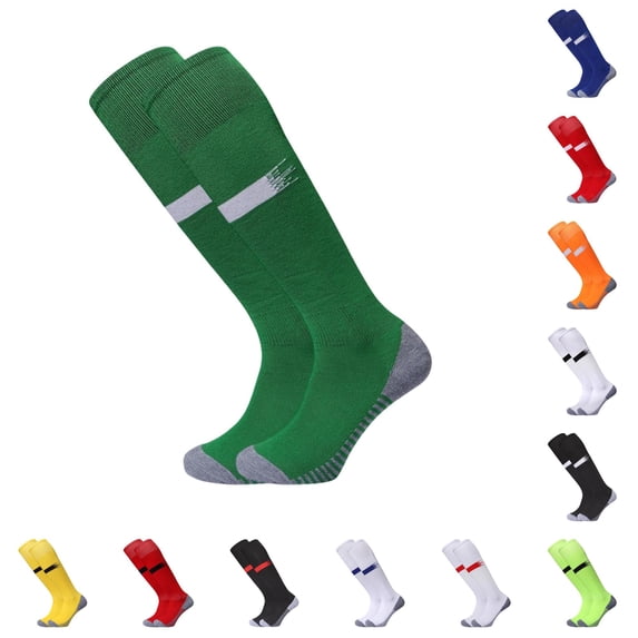 Kids Soccer Socks Youth Knee High Sock for Athletic School Sports 7-12 Years