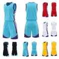 thumbnail image 1 of Kids Soccer Uniform Ndbuld Children's Sleeveless Top Elastic Waistband Shorts Training Suit Middle-aged Children's Football Suit Set, 1 of 5