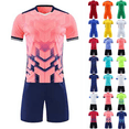 thumbnail image 1 of Kids Soccer Uniforms Mesh Breathable Quick Dry T Shirts and Shorts for Boys Girls Team Gym Game Soccer Jersey 2 Piece Sets 3-15 Years, 1 of 6
