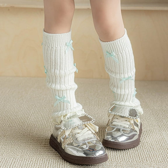 Kids Sock Kids Leg Warmers Knitted Leg Warmers for Girls Comfortable Knee High Loose Socks for Daily Wear and Fashion Accessories