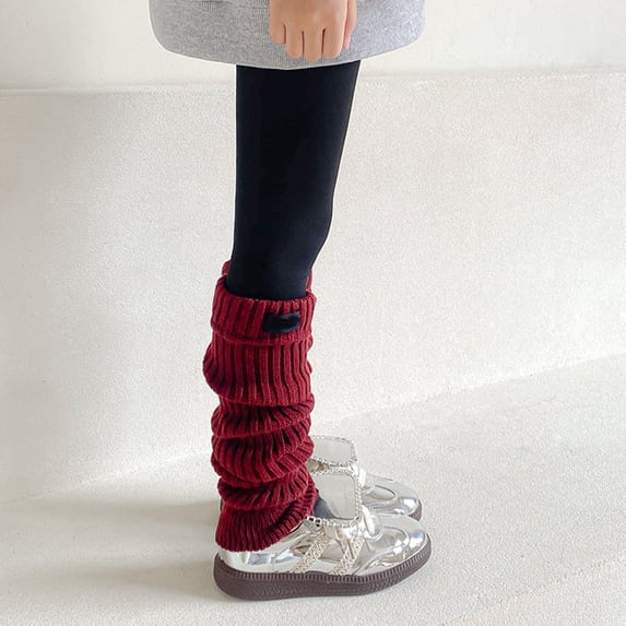 Kids Sock Knitted Leg Warmers for Girls - Knee High Loose Socks Ideal for Fashion and Comfort