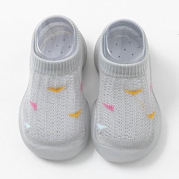Kids Sock Shoes Anti Baby First Walking Shoes Soft Sole Sneakers Cotton Toddler Shoes Toddler Shoes for Boys 12-18 Months