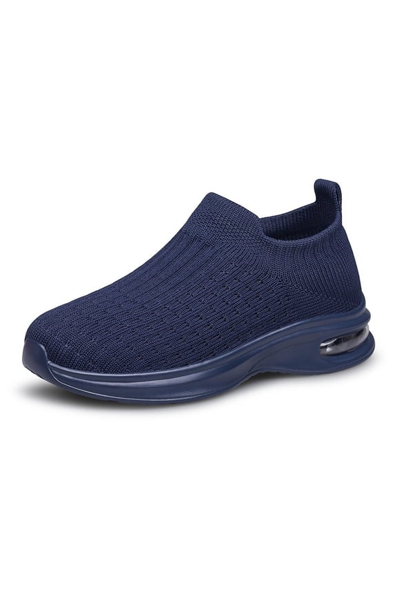 Kids Sock Shoes Boys Girls Kids Sneakers School Fitness Tennis Walking Running Shoes Navy Blue Big Kid Size 2