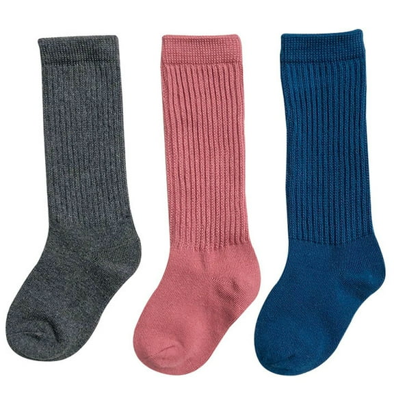 Kids Sock Soft Crew Socks for Boys and Girls Comfortable Breathable Everyday Wear Non Stretchy Ankle Socks for Toddlers 3PCS