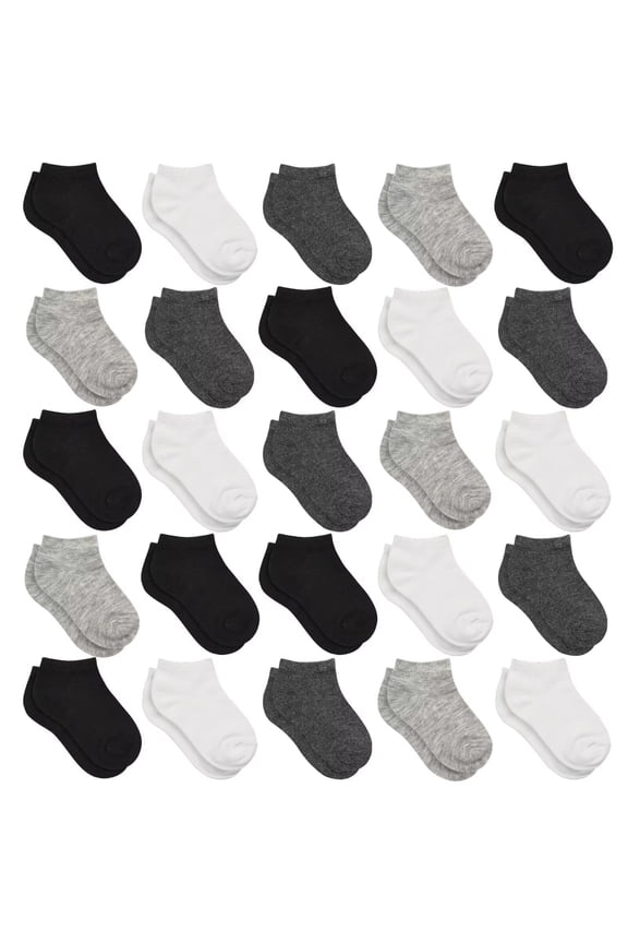 Kids Socks, 25 Pairs Toddler Socks Low Cut for Boys Girls(2-7 Years Old), 25 Pairs Children Ankle Socks Set