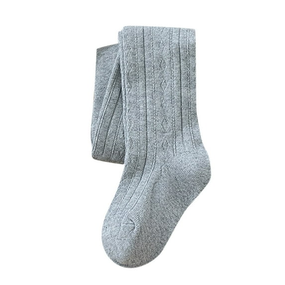 Kids Socks - Baby Girls Tights Knit Footed Pantyhose Baby Stockings toddler Leggings, Toddler Socks,Color: Grey Size: 6-12 Months