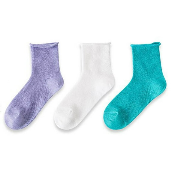 Kids Socks - Boys and Girls Breathable Comfortable Outdoor Sports Socks with Elasticity for Daily Wear and Active Play for Sneakers All Seasons, Toddler Socks,Color: Green Size: 6-10 Years