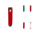 thumbnail image 1 of Kids Socks for Girls, Mid Crew Length Holiday Themed Knee High Stockings with Cartoon Santa & Reindeer Patterns, Soft Warm Ankle Socks for School, Party, Daily Wear & Christmas Celebrations, 1 of 8