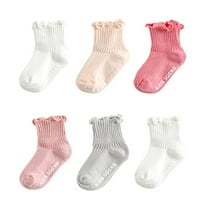 Kids Socks - Kids Socks Non Soft Breathable toddler Ankle Socks Cute Lace Trim Crew Socks for Girls and Boys 3 Pairs Pack, Toddler Socks,Color: White Size: 6 Months-2 Years