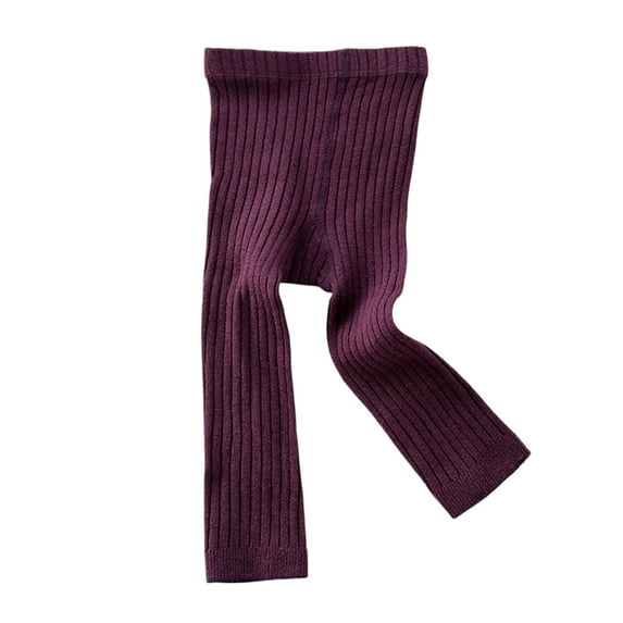Kids Socks - Kids Tights Vertical Strip Pants Spring and Autumn Double Needle Baby Tights, Toddler Socks,Color: Purple Size: 4-6 years