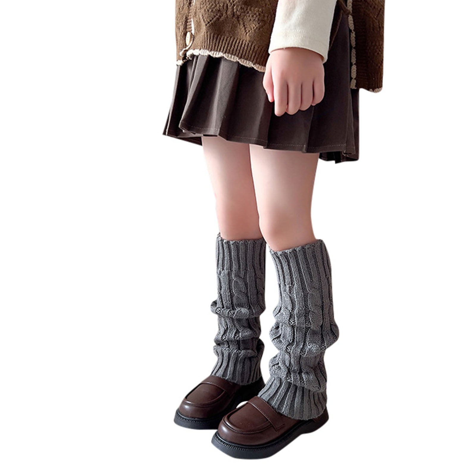 Kids Socks Leg Warmers Knitted Leg Warmers Loose Knee High Leg Warmers