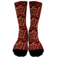 thumbnail image 1 of Kids Socks Novelty Socks Cartoon Character Six Seven 6 7 Graphic Print, 1 of 2