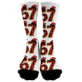 thumbnail image 1 of Kids Socks Novelty Socks Cartoon Character Six Seven 6 7 Graphic Print, 1 of 2