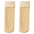 thumbnail image 1 of Kids Socks - Socks for Kids Fleececozy Soft Velvet Slim thermal Socks Fleececozy Socks Winter Warm Snow Socks, Toddler Socks,Color: Beige Size: 1-10 Years, 1 of 4