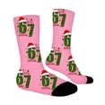 thumbnail image 1 of Kids Socks Soft Crew Socks With Cute Six Seven 6 7 Graphic Print Durable Socks for Daily Wear, 1 of 3