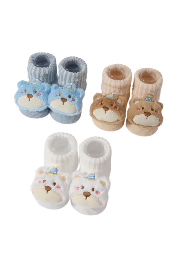 Kids Socks with Cartoon Pattern Ankle Socks for Infant Newborns Soft Breathable Cotton Socks Knitted Socks