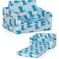 Kids Sofa, 2in1 Convertible Sofa to Lounger for Children with Side