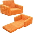 Kids Sofa Chair for Toddler,2in1 Flannel Kids Couch Fold Out
