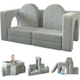 Kids Sofa Couch 10PCS, Linor Modular Toddler Couch for Playroom, Dutch