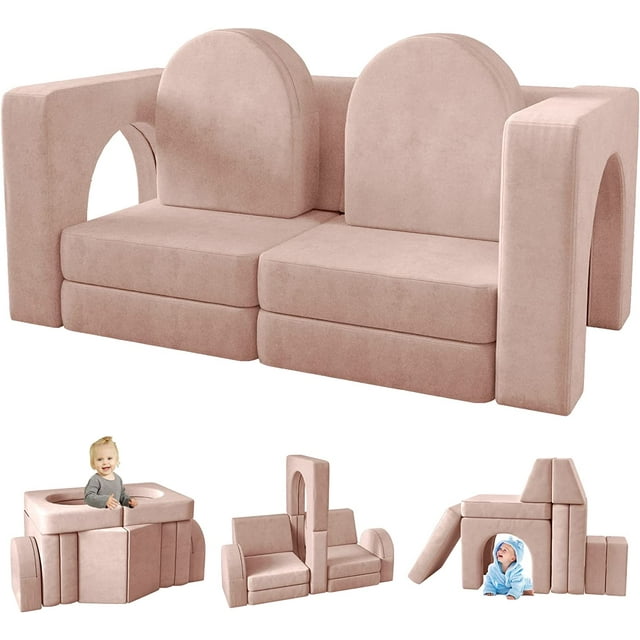 Linor 10PCS Kids Sofa Couch Set for Children's Playroom