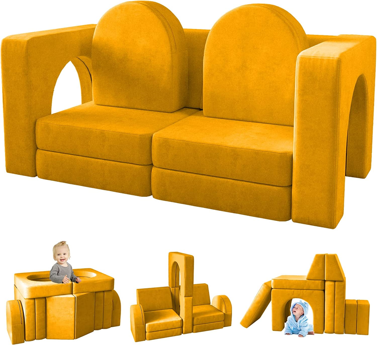 Kids Sofa Couch 10pcs Linor Modular