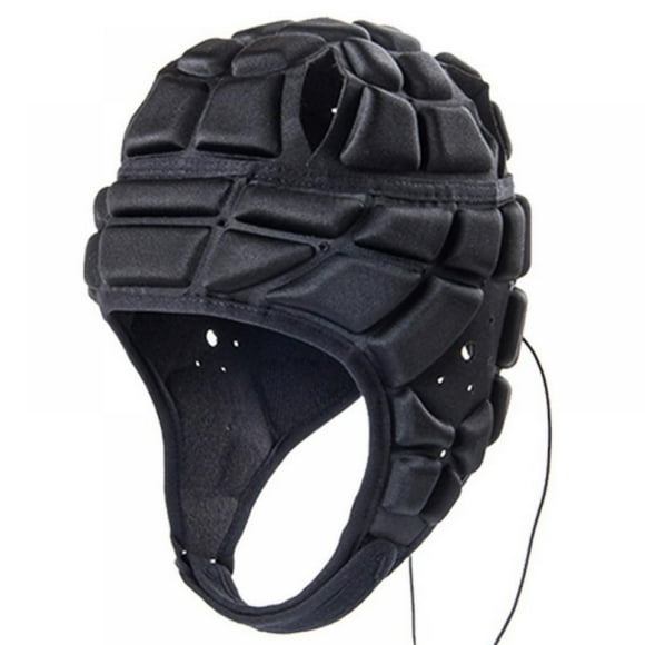 Kids Soft Shell Protective Helmet for Rugby Flag Football 7v7 Adjustable Soccer Goalie Headguard Headgear Sports Goalkeeper Head Protection